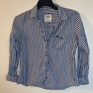 Abercrombie & Fitch Preppy Vintage Y2K Striped Long Sleeve